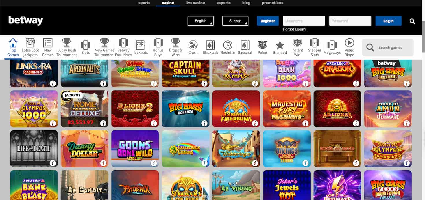 Betway casino online