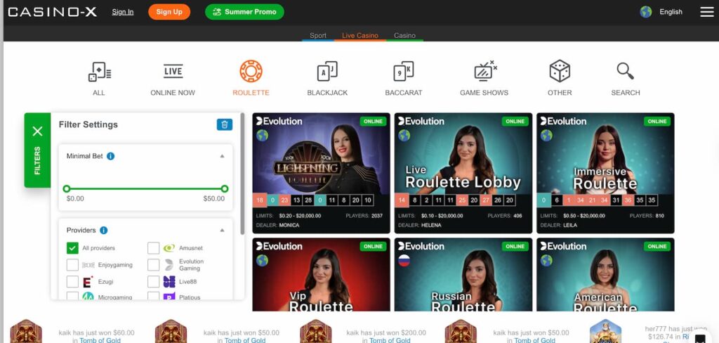 casino x العاب لايف كازينو