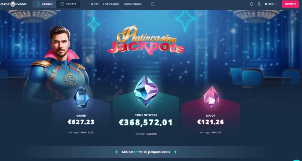 platin casino jackpots