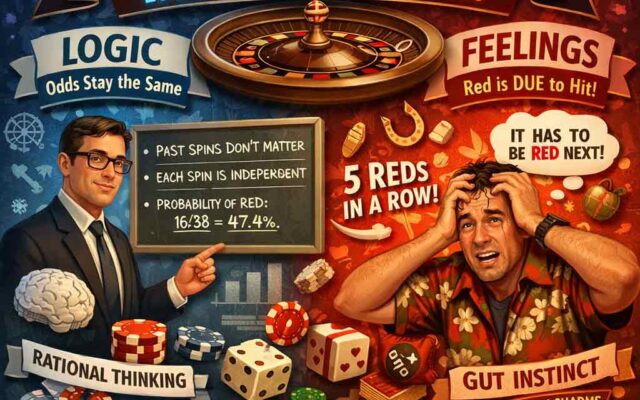 The Gambler’s Fallacy: Logic vs. Emotion in the Casino