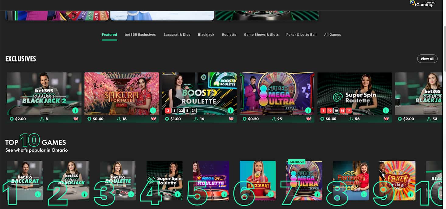 bet365-live-dealer-page