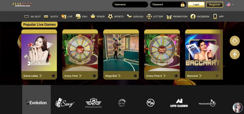 jilibet-live-casino-section