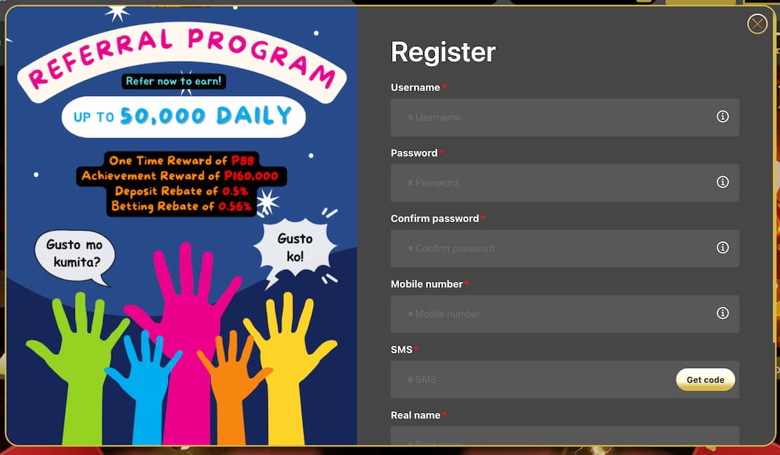 jilibet-registration-page