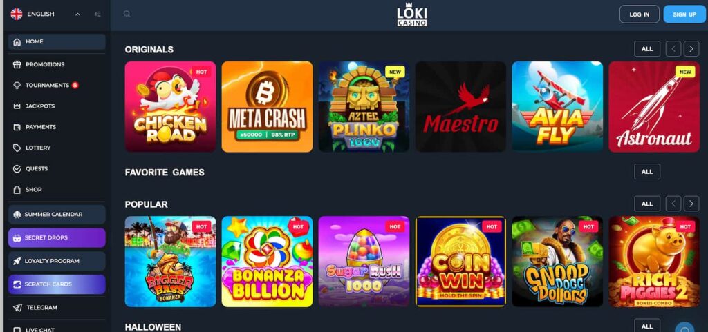 loki-casino-homepage